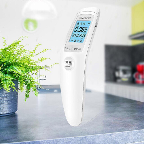 Luchtkwaliteitsmonitor, formaldehyde-, HCHO- en TVOC-tester met LCD-display. 1