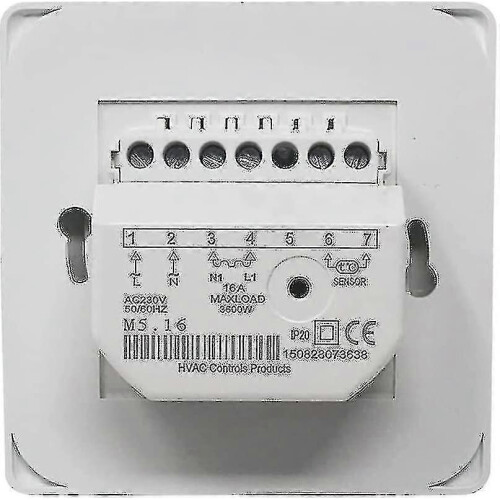 Manual Underfloor Heating Thermostat 16A 230V with Floor Sensor, Mechanical Room Temperature Controller 2