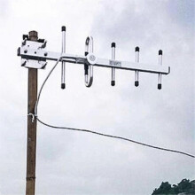 Digitale TV-Antenne mit 480 km Reichweite, verstärkt, für den Außenbereich, HDTV 4K VHF UHF