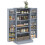 Mueble de cocina con 2 puertas y estantes ajustables, gris 2