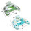 (Blue) D Shaped Water Floating Chair Soft Durable Floating Chair for Floating 5