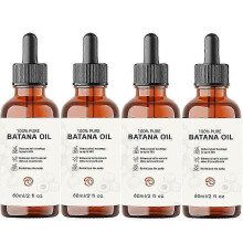 (4pcs) Organic Batana Oil for Hair Growth - Strengthens Hair, Reduces Breakage, Enhances Shine Non-Greasy All Hair Types