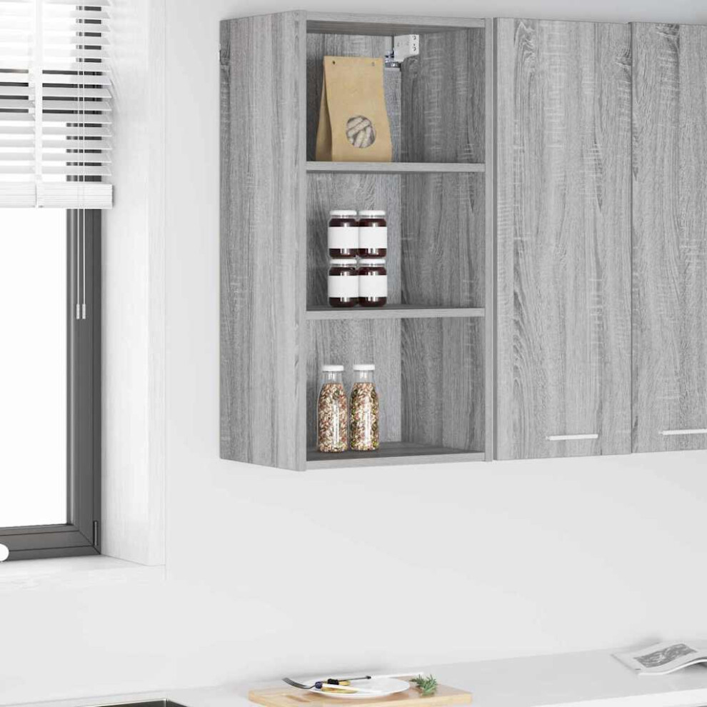 Vidaxl Hanging Cabinet Grey Sonoma 40 X 29.5 X 80 Cm Engineered Wood 8721359453287