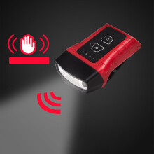 (Red) Portable Strong Light Headlamp with Clip Multi-Purpose Lighting Flashlight for Outdoor Activities