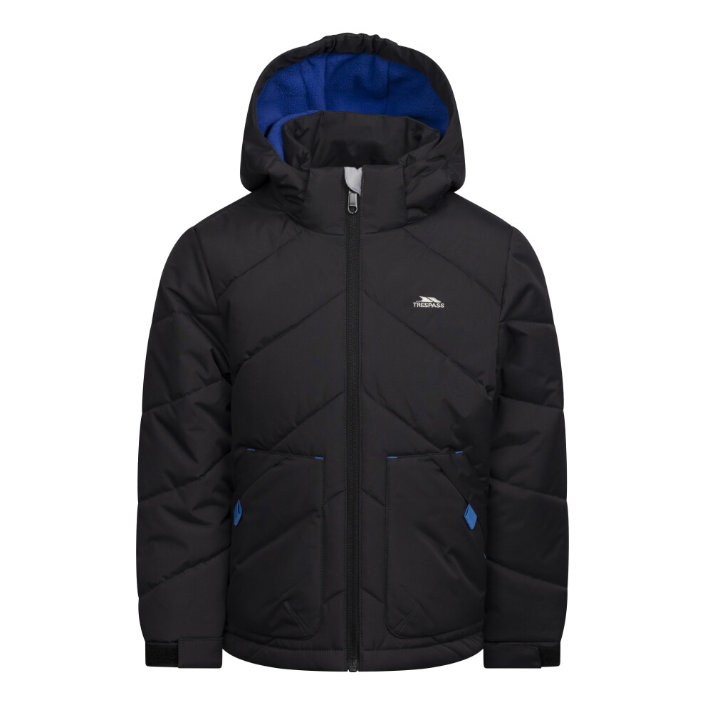Trespass (7-8 Years, Black) Boys Ryssa Logo Jacket