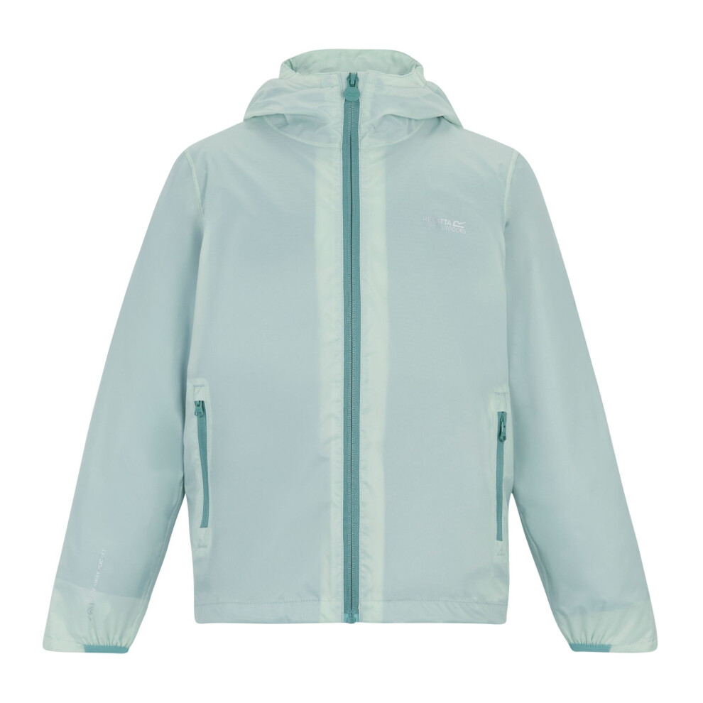 Regatta (11-12 Years, Ocean Mist) Childrens/Kids Lever Waterproof Shell Jacket