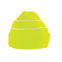 (One Size, Fluorescent Yellow) Beechfield Unisex Adult Knitted High-Vis Beanie