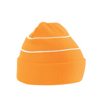 (One Size, Fluorescent Orange) Beechfield Unisex Adult Knitted High-Vis Beanie