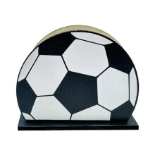 Servilletero con temática deportiva, soporte de pañuelos de madera con diseño de pelota para decoración de mesa de fiestas de