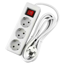 2-Prong Socket Adapter for EU Standard German Type Indoor Power Outlet, Durable Compact Plug Converter