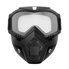 Abnehmbare, winddichte Fahrradbrille, beschlagfreie Sportbrille mit UV-Schutz, verstellbarem Riemen und staubdichtem Fahrradz