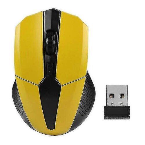 Wireless Mouse with Adjustable 1200 DPI Optical Tracking, Ergonomic Design for Laptop and PC