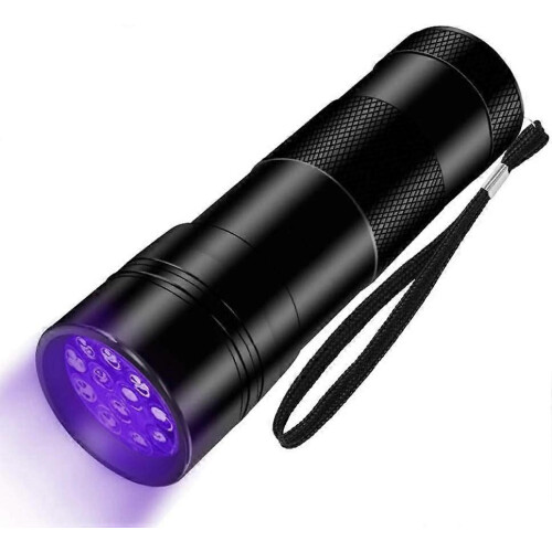 Φακός UV μαύρου φωτός, 12 LED 395nm υπεριώδης φακός για σκορπιούς, ανίχνευση ού