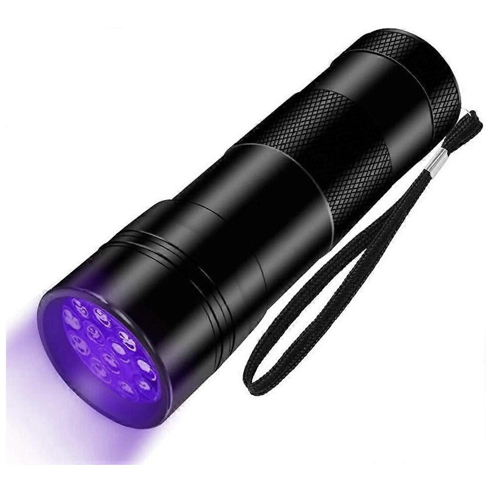 Black Light Uv Flashlight, 12 Led 395Nm Ultraviolet Torch For Scorpions, Pet Urine Detection And Fluorescent Minerals 4593862210695