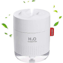 Draagbare luchtbevochtiger voor planten met twee nevelstanden, veilige automatische uitschakeling, 1,5 liter, stille verzorgi