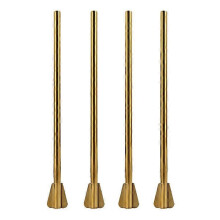 Lot de 4 pailles en acier inoxydable avec agitateur créatif, réutilisables pour cocktails, smoothies et boissons glacées