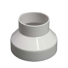 Adaptador reductor de conducto de 200 mm a 150 mm para ventiladores de extracción y sistemas de conductos de ventilación, col