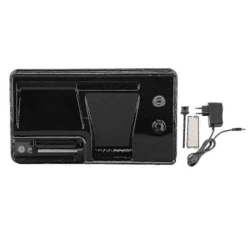 Electric Cigarette Rolling Machine with Digital Display, Automatic Tobacco Filling, Compact Home Use for Smooth Rolling
