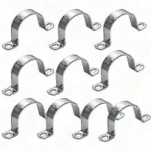 Lot de 10 colliers de serrage robustes pour tubes en U de 50 mm (2 pouces), supports de suspension pour tuyaux de 50 mm avec