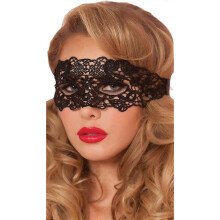 Elegante schwarze venezianische Maske aus Spitze für Damen, perfekt für Halloween-Kostümpartys und mit Schleife zum Binden