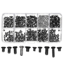 Kit de 500 tornillos para portátiles, ideal para la reparación de notebooks. Juego surtido de tornillos de precisión para por
