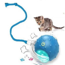 Interaktiver Rollball für Hunde und Katzen, schneller Apportierball für aktives Spielen drinnen, robustes Trainingsspielzeug