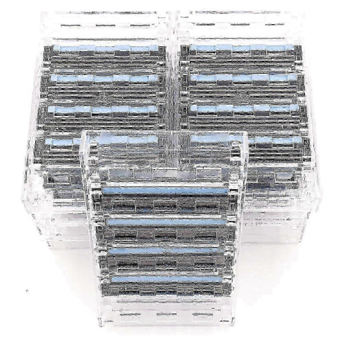 40 scheermesjes met drie mesjes, compatibel met Sensor, Sensor Excel, Sensor 3 en Sensor 2, flexibele mesjes, verpakking van