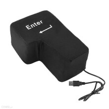 Grote Enter-toets op USB-voeding voor desktoptoetsenbord, voor comfortabel typen en kantoorgebruik, zwart