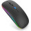 Dual Mode Wireless Mouse, 2.4 GHz USB Rechargeable Bluetooth Mouse for Laptop, Slim Silent Computer Mouse with LED Light 1