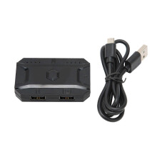 Draagbare USB-toetsenbord- en muisconverteradapter met USB-interface voor stabiel plug-and-play-gebruik.