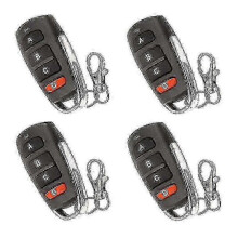 Lot de 4 télécommandes universelles de remplacement pour portes de garage et portails