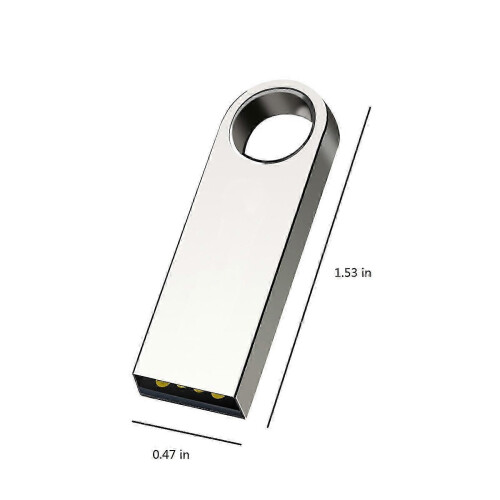 32GB Metal USB 2.0 Flash Drive, Portable Durable Thumb Drive Memory Stick for Secure Data Storage 2