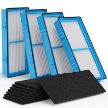 Filtro de Repuesto para Purificadores de Aire Holmes AER1 HAPF30, 4 Filtros True HEPA + 8 Filtros de Refuerzo de CarbóN