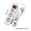 2-Prong Socket Adapter for EU Standard German Type Indoor Power Outlet, Durable Compact Plug Converter 2