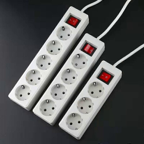 2-Prong Socket Adapter for EU Standard German Type Indoor Power Outlet, Durable Compact Plug Converter 2