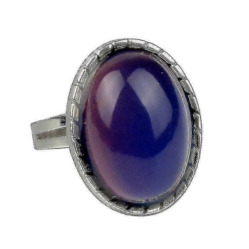 Adjustable Mood Ring Retro Color Changing Gem Style Temperature Sensitive Fashion Accessory 2