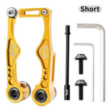 (Short Arm, Gold) Bicycle V Brake Caliper Aluminum Alloy Ultra-light Modified Accessories