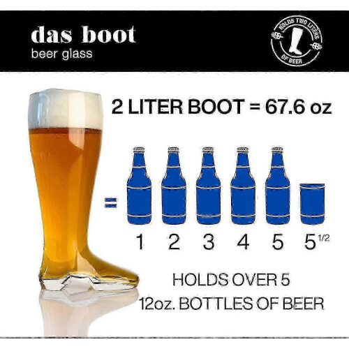 Κούπα μπύρας Oktoberfest Boot 2 λίτρων για εορταστικές εκδηλώσεις, ποτό σε πάρτ 1