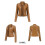 (S, Brown) Women's Short Leather Jacket Spring Autumn Standing Collar Women's Leather Jacket 4