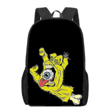 (A7) Santa Cruz Skateboards Art Backpack For Girls Primary Students Pattern School Bags For Children Book Bag Casual Bagpack Bag Gift