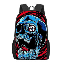 (A6) Santa Cruz Skateboards Art Backpack For Girls Primary Students Pattern School Bags For Children Book Bag Casual Bagpack Bag Gift