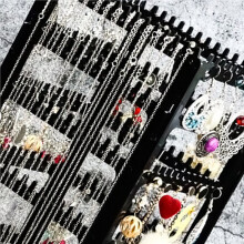 Drehbarer Schmuckständer, Ohrclip-Ohrring-Aufbewahrungsständer, Tragbare Aufbewahrungsbox für Ohraccessoires, Hängender Halskettenständer