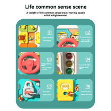 Baby Sensory Busy Board Leksaker Musiklampor Multifunktion Reselek Tidiga Pedagogiska Aktiviteter Leksak för Barn