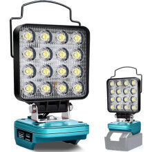 4 Inch Portable LED Floodlight for 18V Lithium Batteries Dual Lighting Modes Emergency Light PD18W Fast Charging