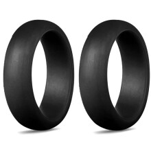 5.7mm Popular for Men Women Silicone Cool Rings Silicone Wedding Ring Environmental Outdoor Sports RingX2 6
