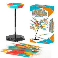 (Light Green) Stack It Up Balance Game Colorful Stick Stack Board Game Toys For Parent-Child Interaction Puzzle Games For Family Party Toys