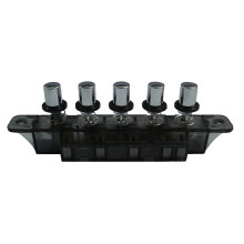 Interrupteur de hotte aspirante 5 boutons type piano, 4 A 250 V CA, touche ronde argentée, pièce détachée cuivre PC