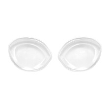 Coussinets de soutien-gorge en silicone en forme d'ormeau, 2 pièces, pour un décolleté naturel