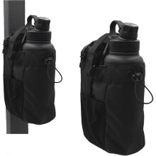 Sporttas met waterfles, crossbodytas met zijvak voor sport, reizen en workouts