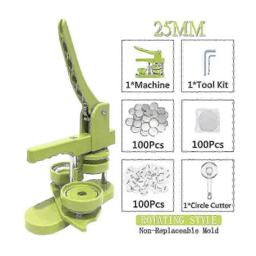 Button Maker Machine Mold 25/32/37/44 mm for Green Badge Machine Compatible 1